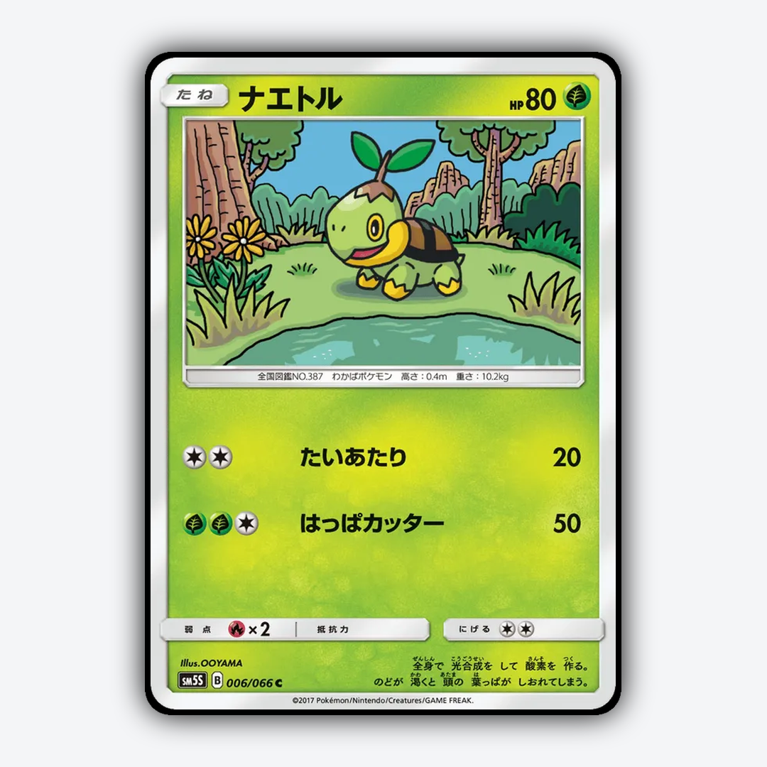 Turtwig 006/066 - Ultra Sun Set - Card Rug (JP)