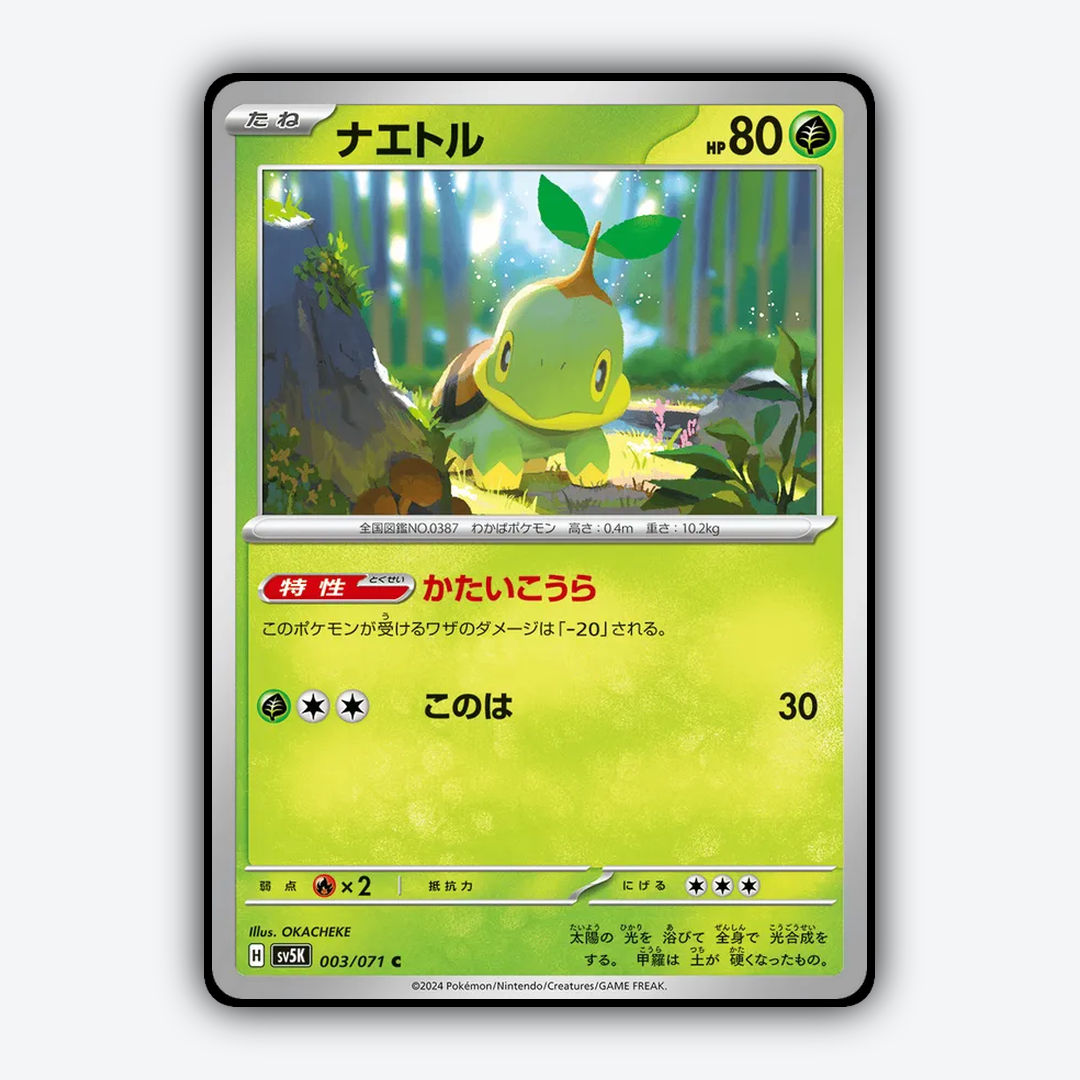 Turtwig 003/071 - Wild Force Set - Card Rug (JP)
