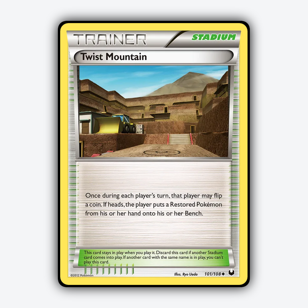 Twist Mountain 101/108 - Dark Explorers Set - Card Rug
