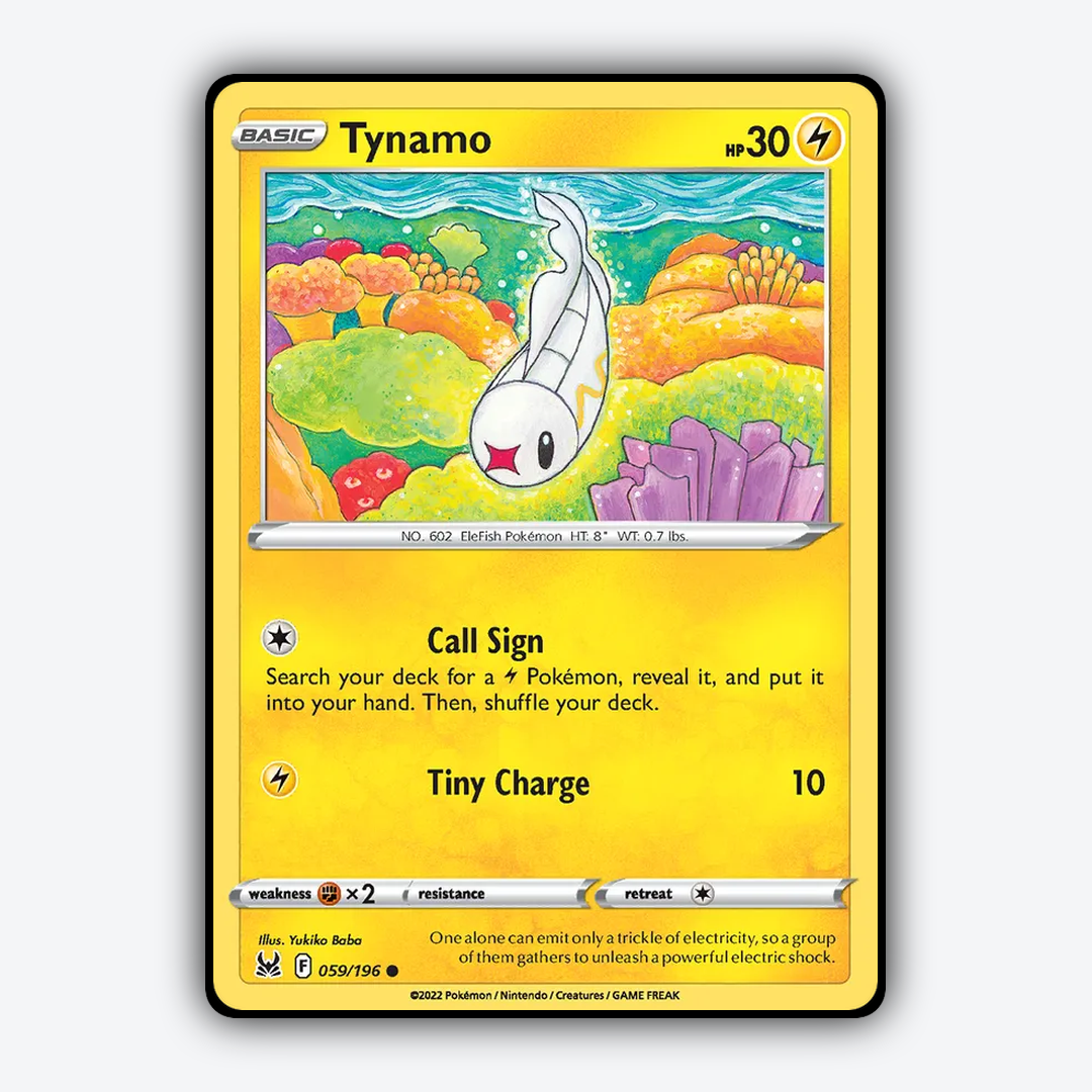 Tynamo 059/196 - Lost Origin Set - Card Rug