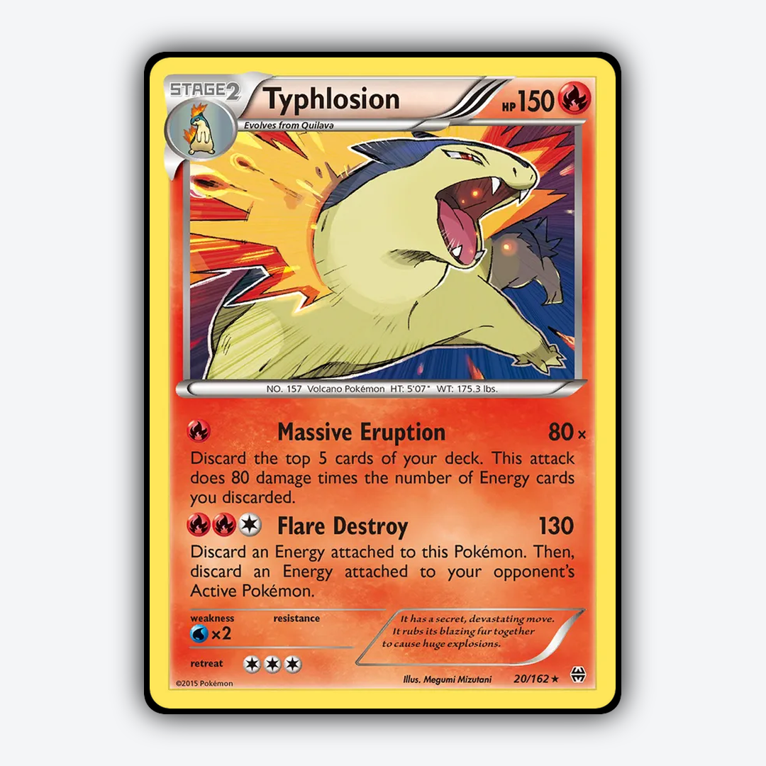 Typhlosion 020/162 - BREAKthrough Set - Card Rug