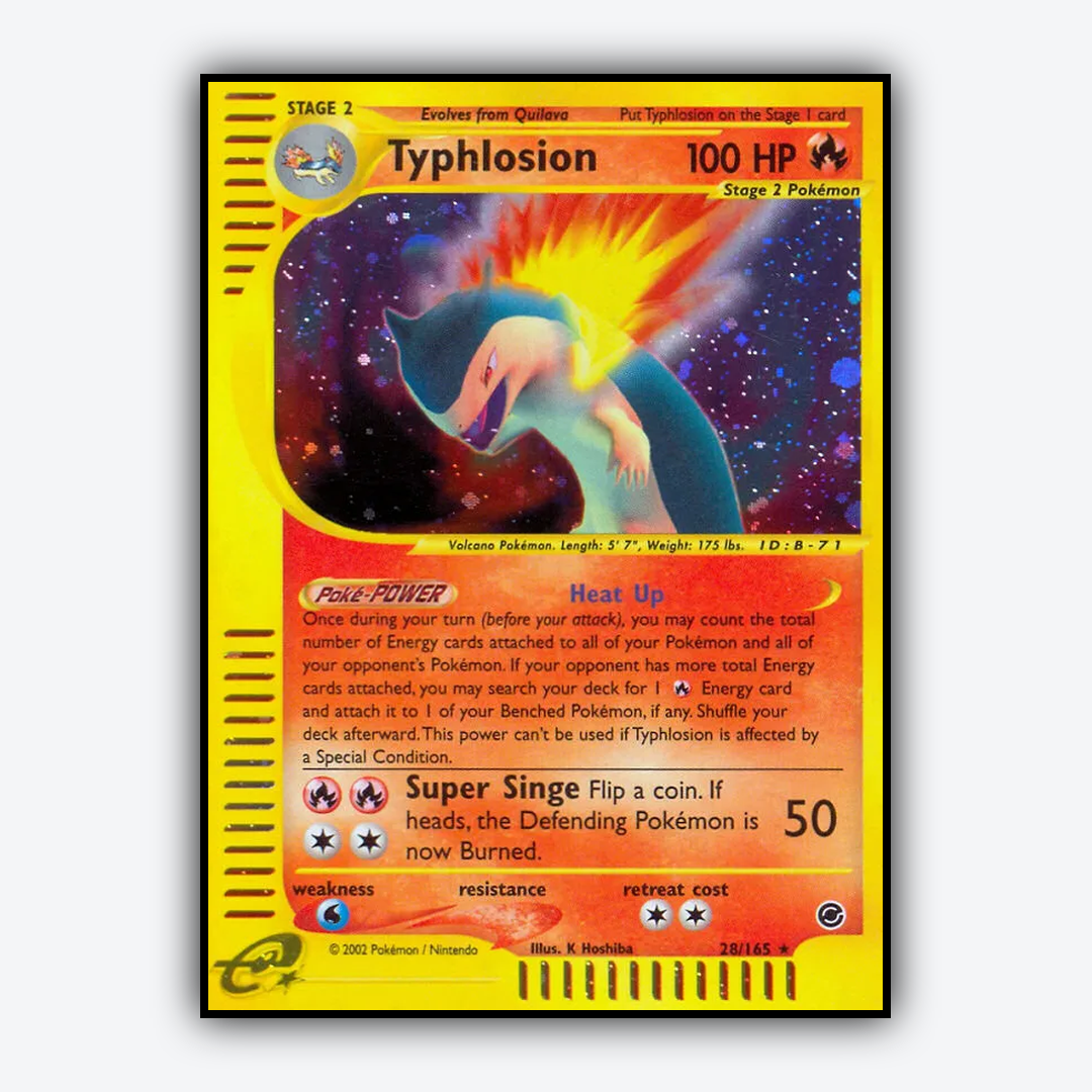 Typhlosion 028/165 - Expedition Base Set - Card Rug