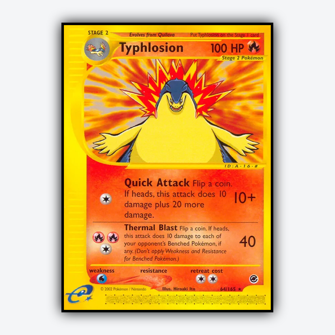 Typhlosion 064/165 - Expedition Base Set - Card Rug