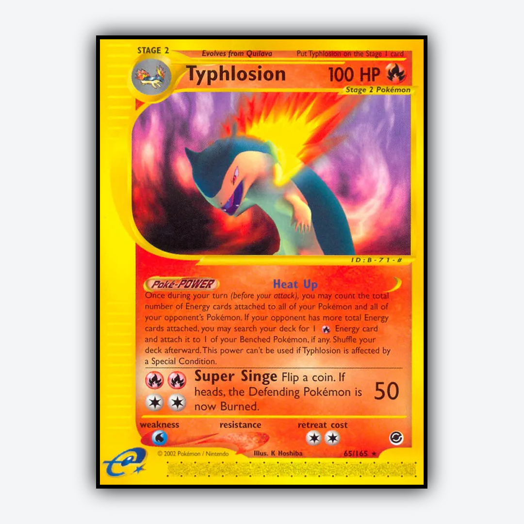 Typhlosion 065/165 - Expedition Base Set - Card Rug