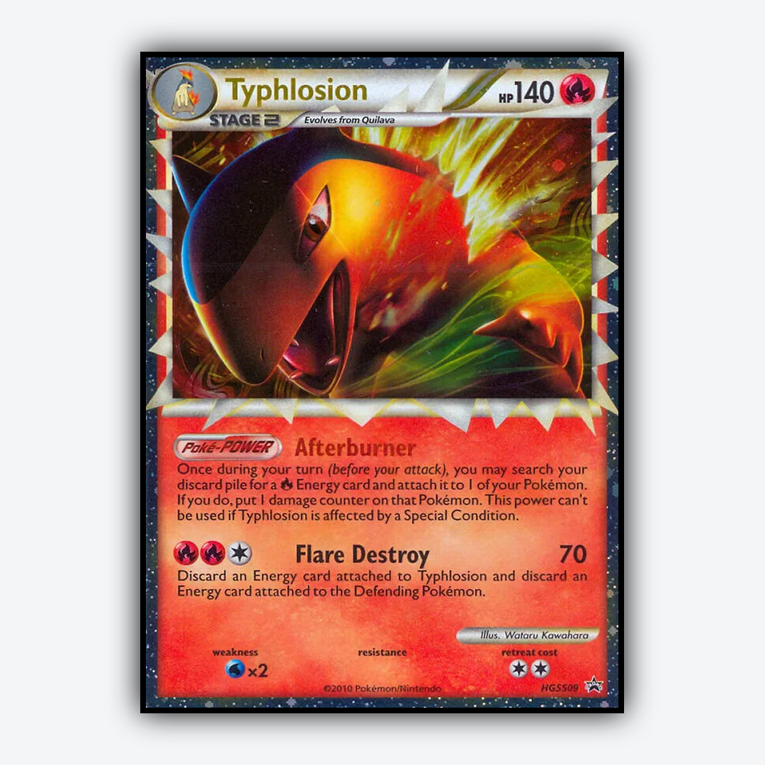 Typhlosion #9 - HGSS Black Star Promos Set - Card Rug
