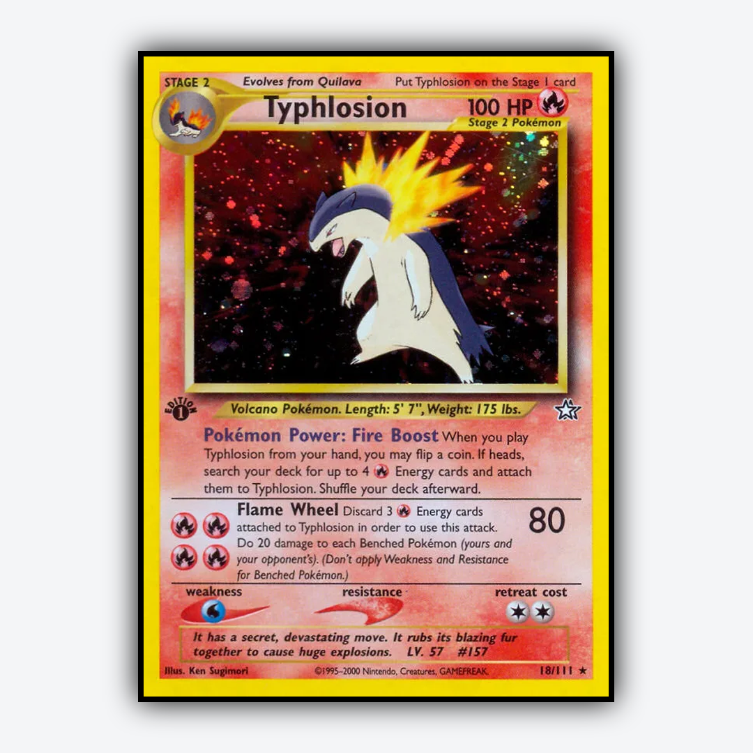 Typhlosion 018/111 - Neo Genesis Set - Card Rug