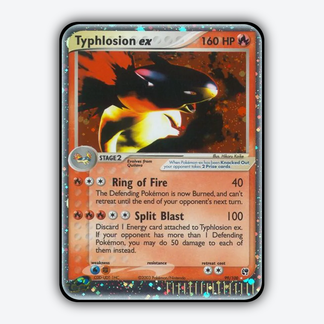 Typhlosion ex 099/100 - Sandstorm Set - Card Rug