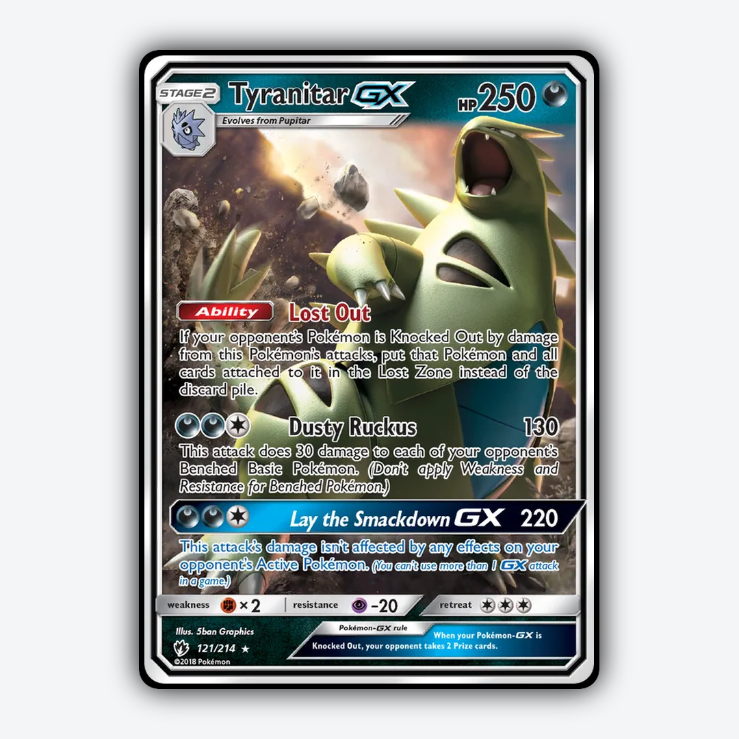 Tyranitar-GX 121/214 - Lost Thunder Set - Card Rug