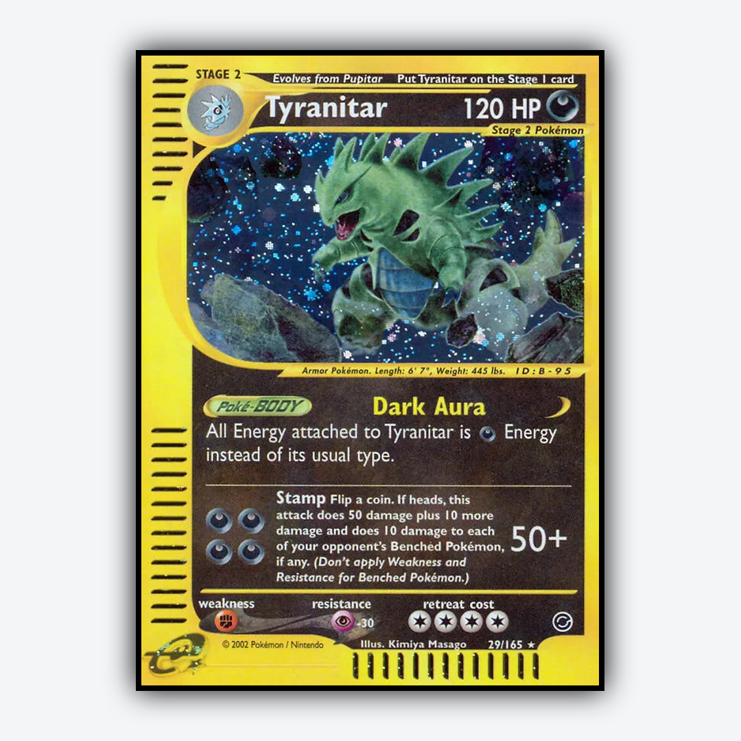 Tyranitar 029/165 - Expedition Base Set - Card Rug