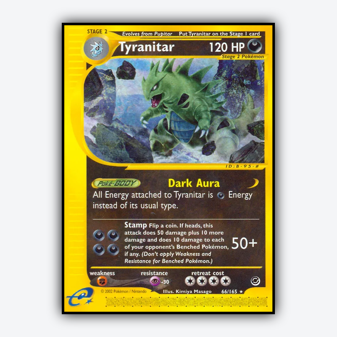 Tyranitar 066/165 - Expedition Base Set - Card Rug