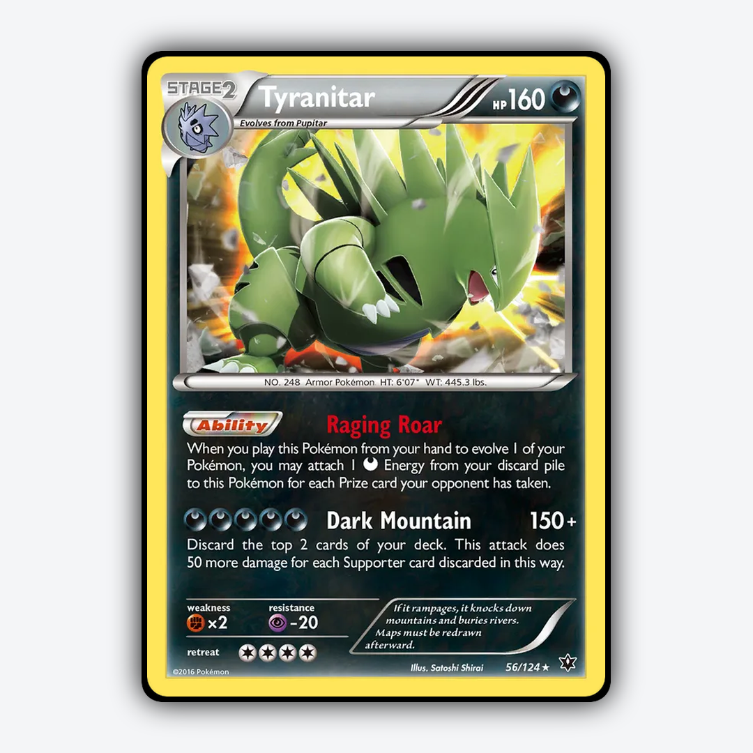 Tyranitar 056/124 - Fates Collide Set - Card Rug