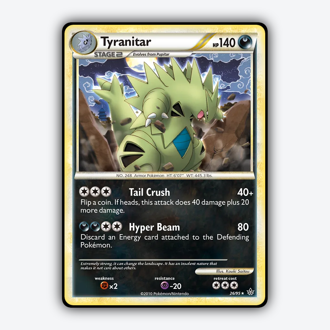 Tyranitar 026/95 - HS—Unleashed Set - Card Rug