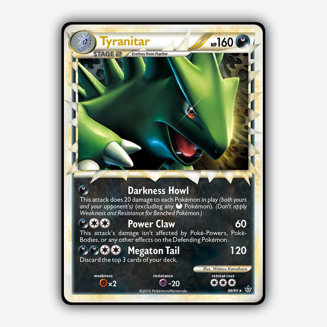 Tyranitar 088/95 - HS—Unleashed Set - Card Rug