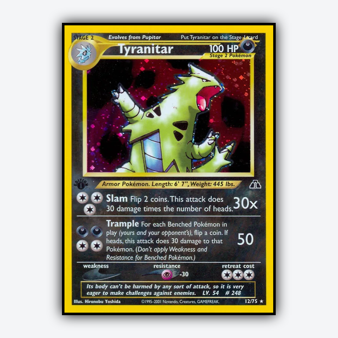 Tyranitar 012/75 - Neo Discovery Set - Card Rug