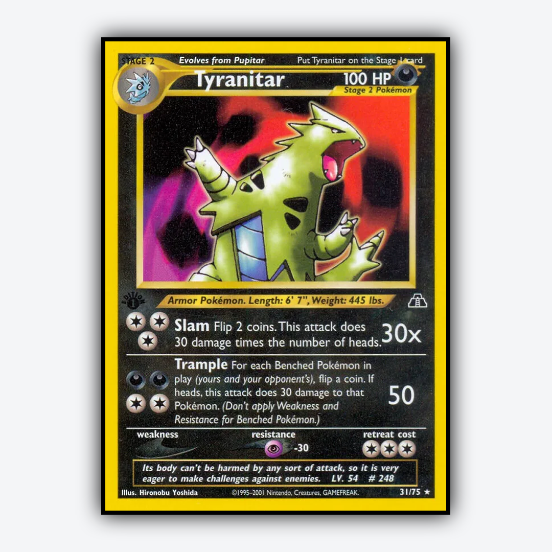 Tyranitar 031/75 - Neo Discovery Set - Card Rug