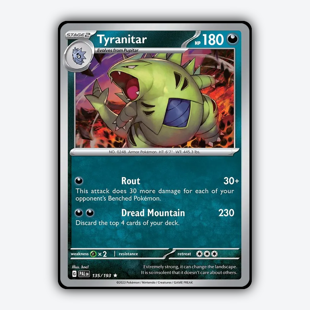 Tyranitar 135/193 - Paldea Evolved Set - Card Rug