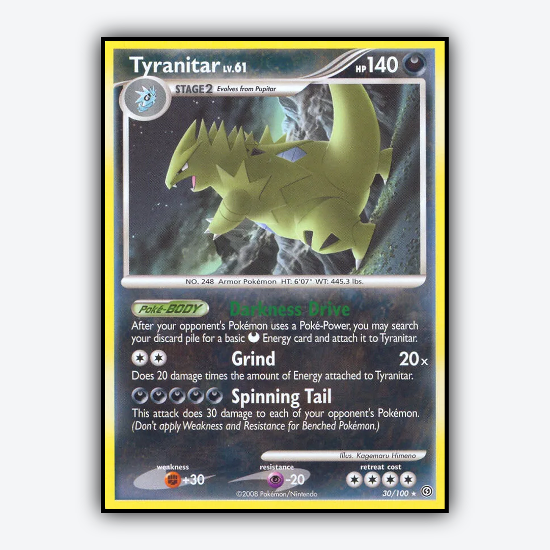 Tyranitar 030/100 - Stormfront Set - Card Rug