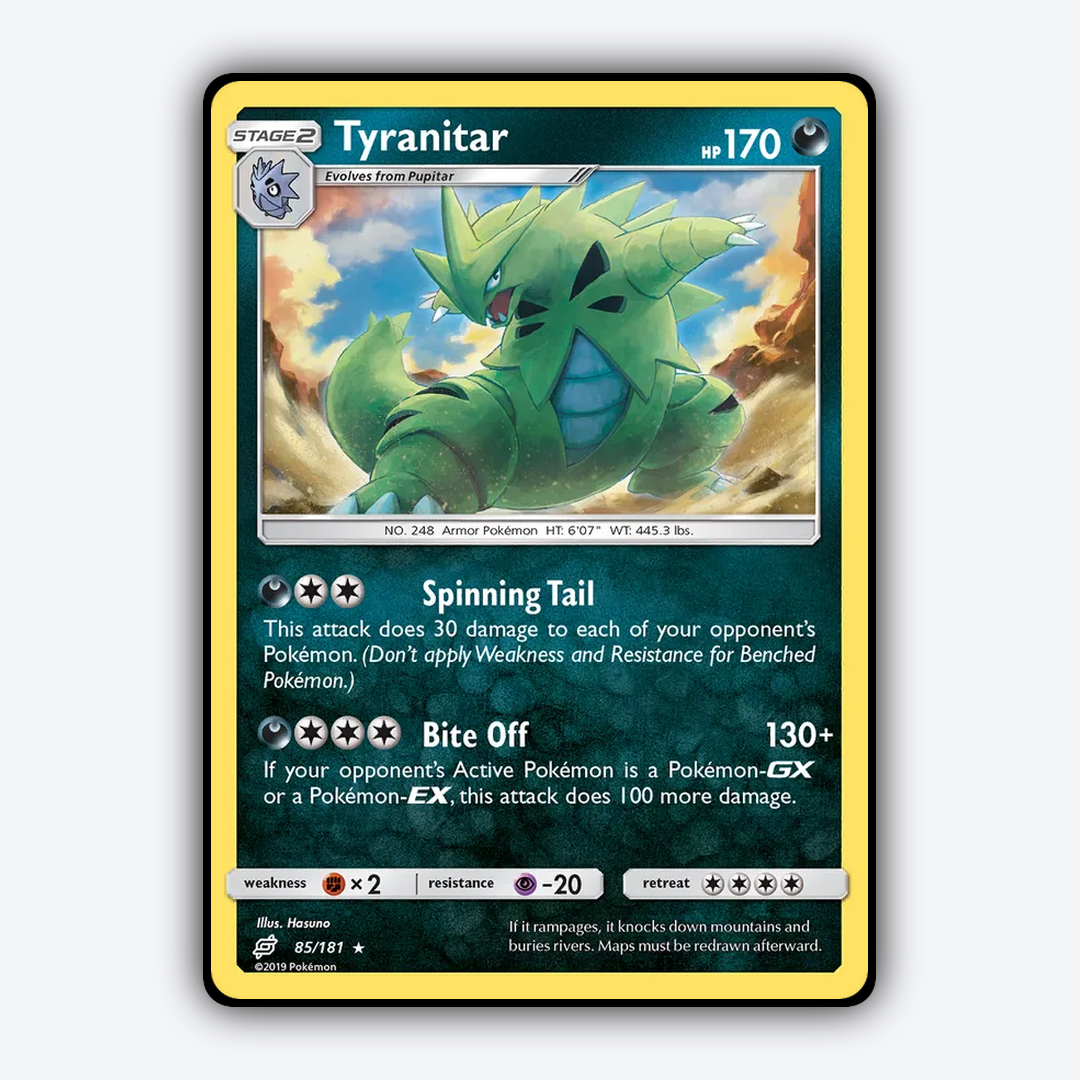 Tyranitar 085/181 - Team Up Set - Card Rug