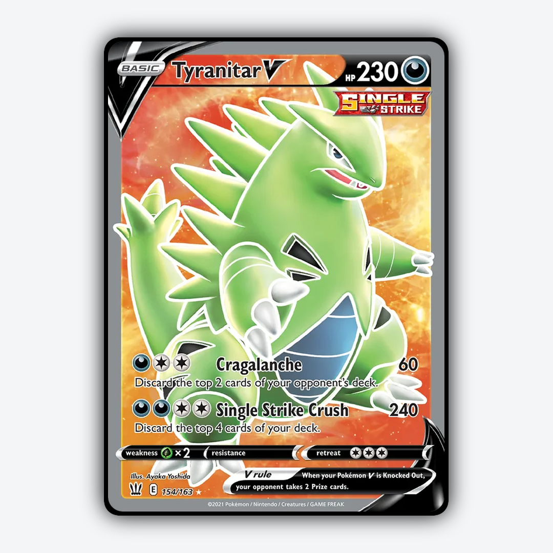 Tyranitar V 154/163 - Battle Styles Set - Card Rug