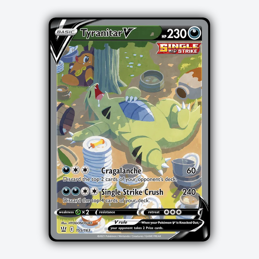Tyranitar V 155/163 - Battle Styles Set - Card Rug
