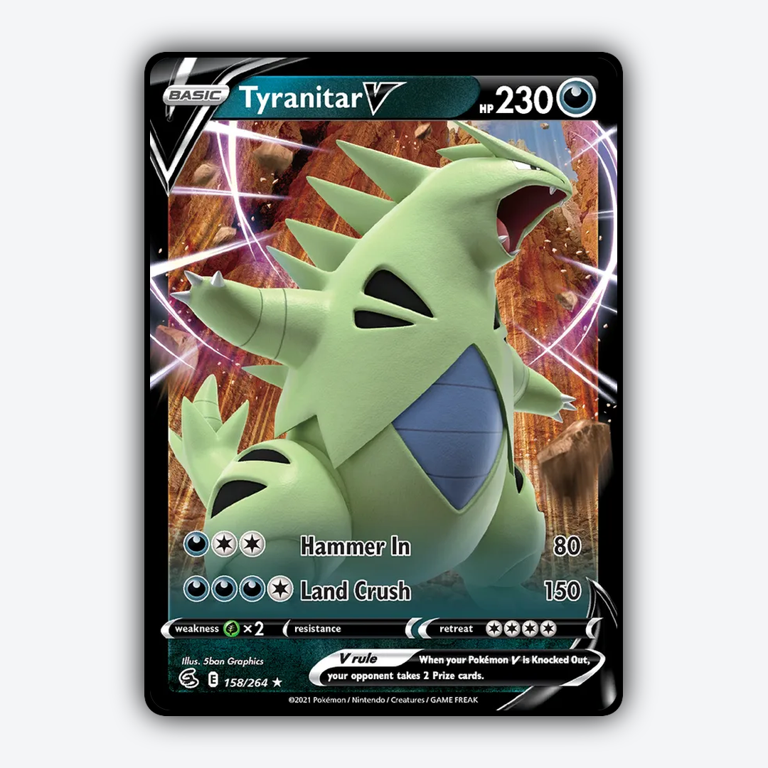 Tyranitar V 158/264 - Fusion Strike Set - Card Rug