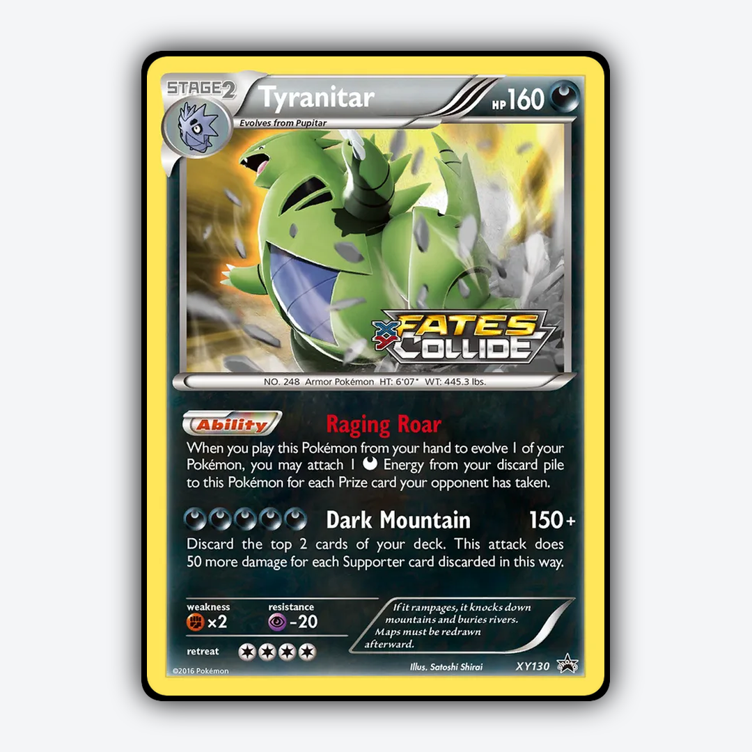 Tyranitar #130 - XY Black Star Promos Set - Card Rug