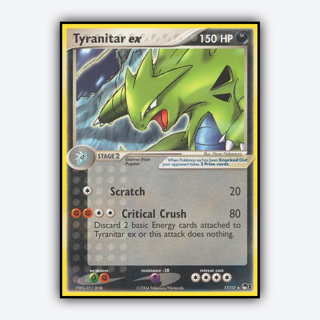 Tyranitar ex 017/17 - POP Series 1 Set - Card Rug