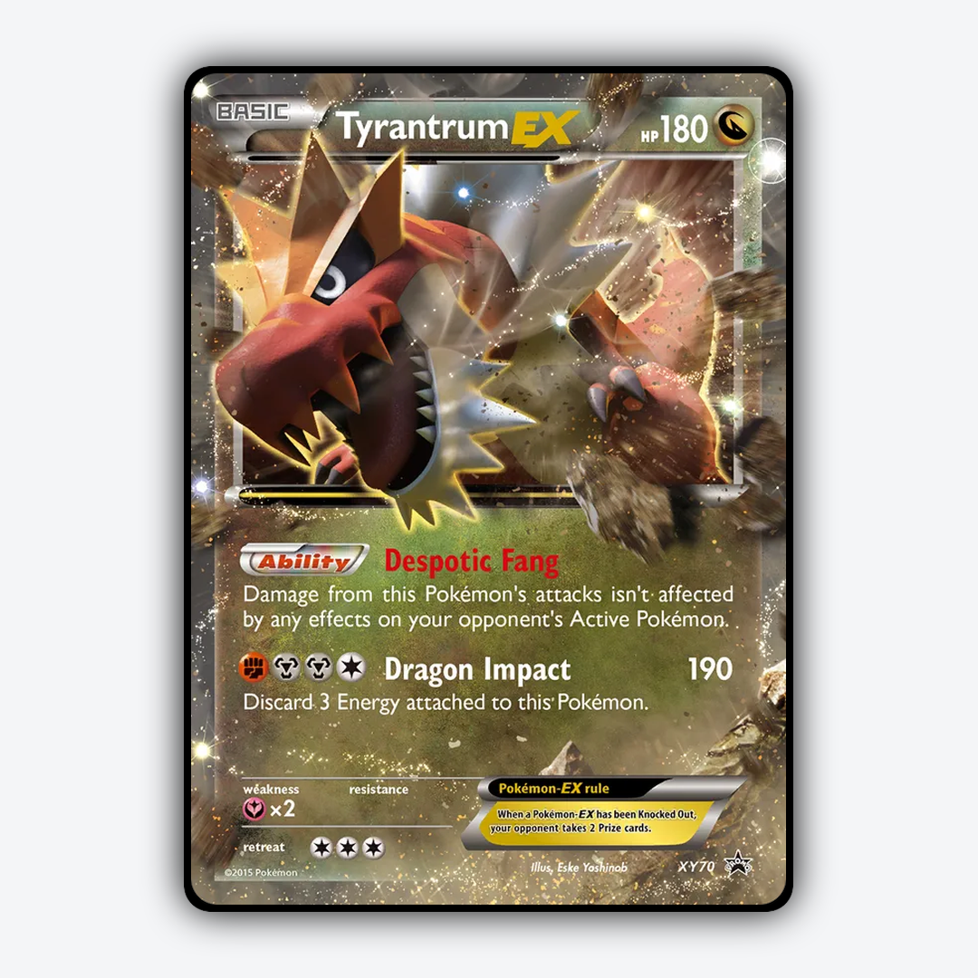 Tyrantrum-EX #70 - XY Black Star Promos Set - Card Rug