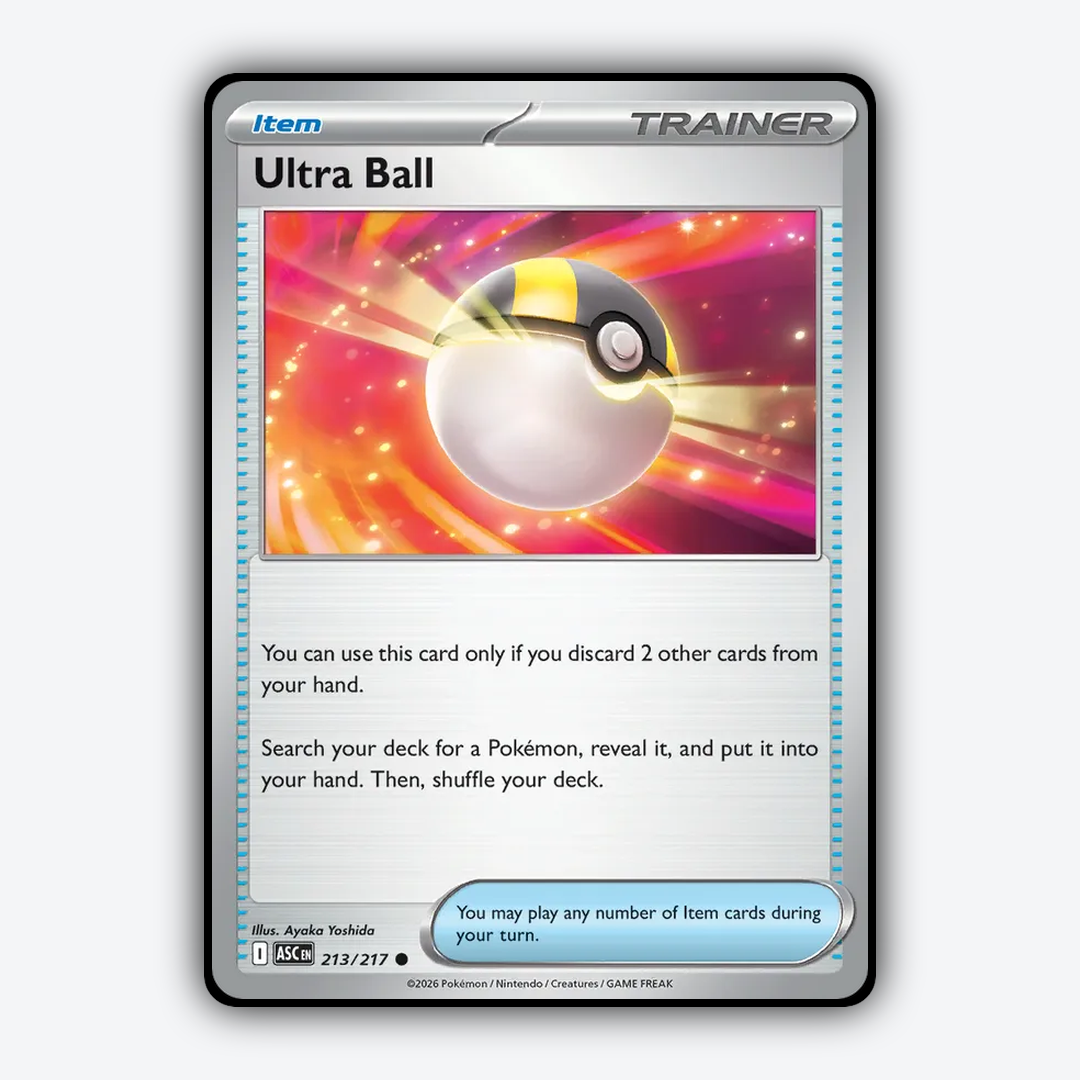 Ultra Ball 213/217 - Ascended Heroes Set - Card Rug