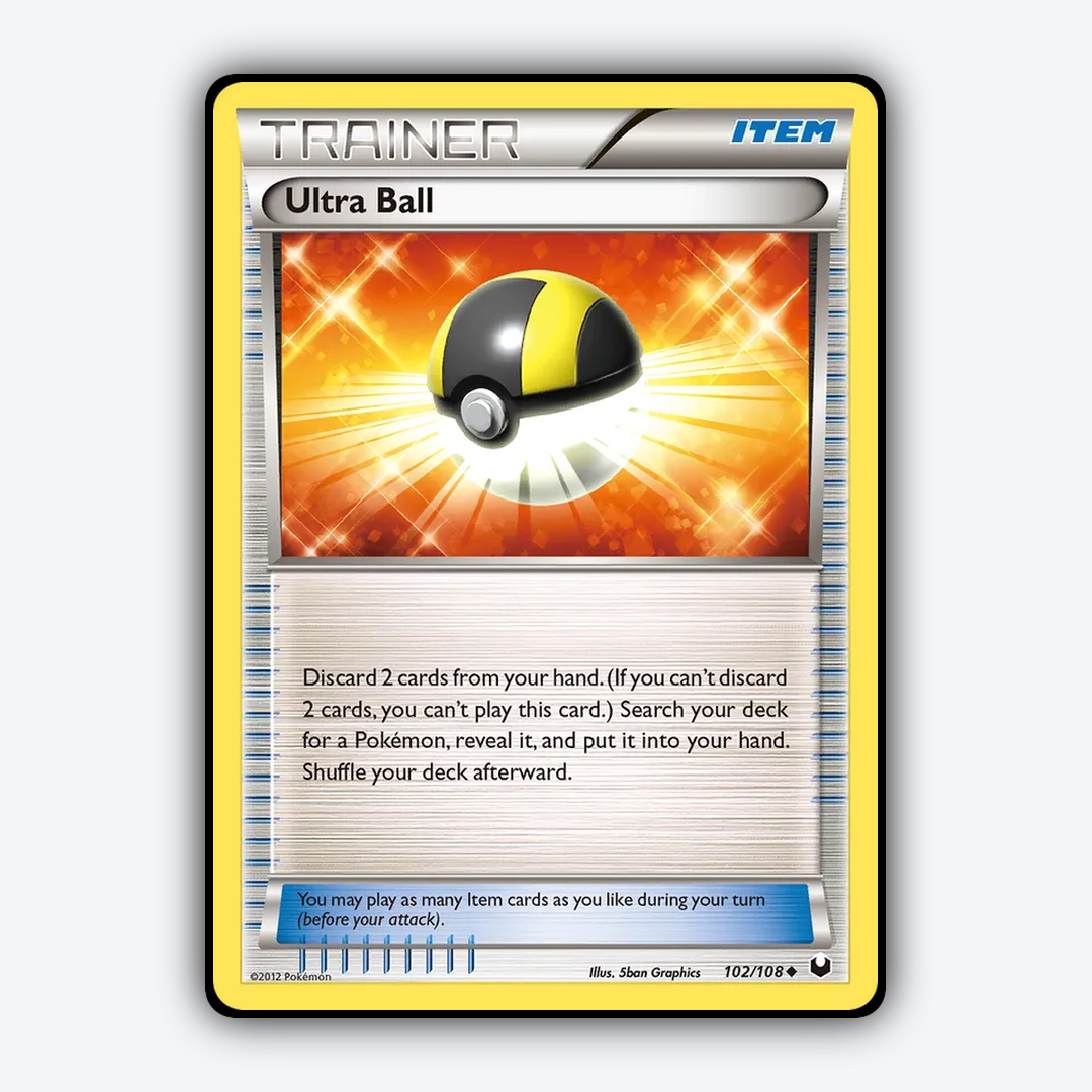 Ultra Ball 102/108 - Dark Explorers Set - Card Rug