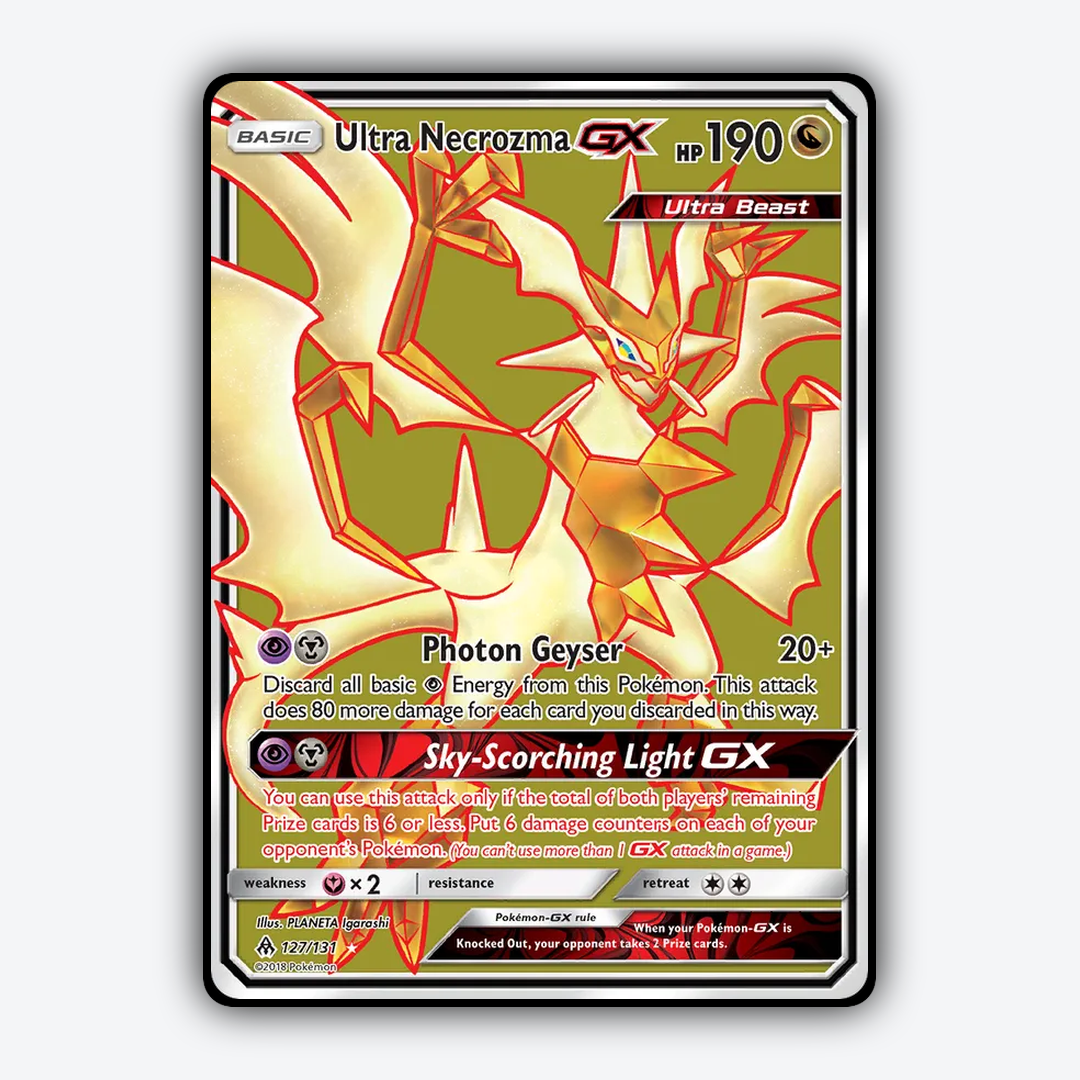 Ultra Necrozma-GX 127/131 - Forbidden Light Set - Card Rug