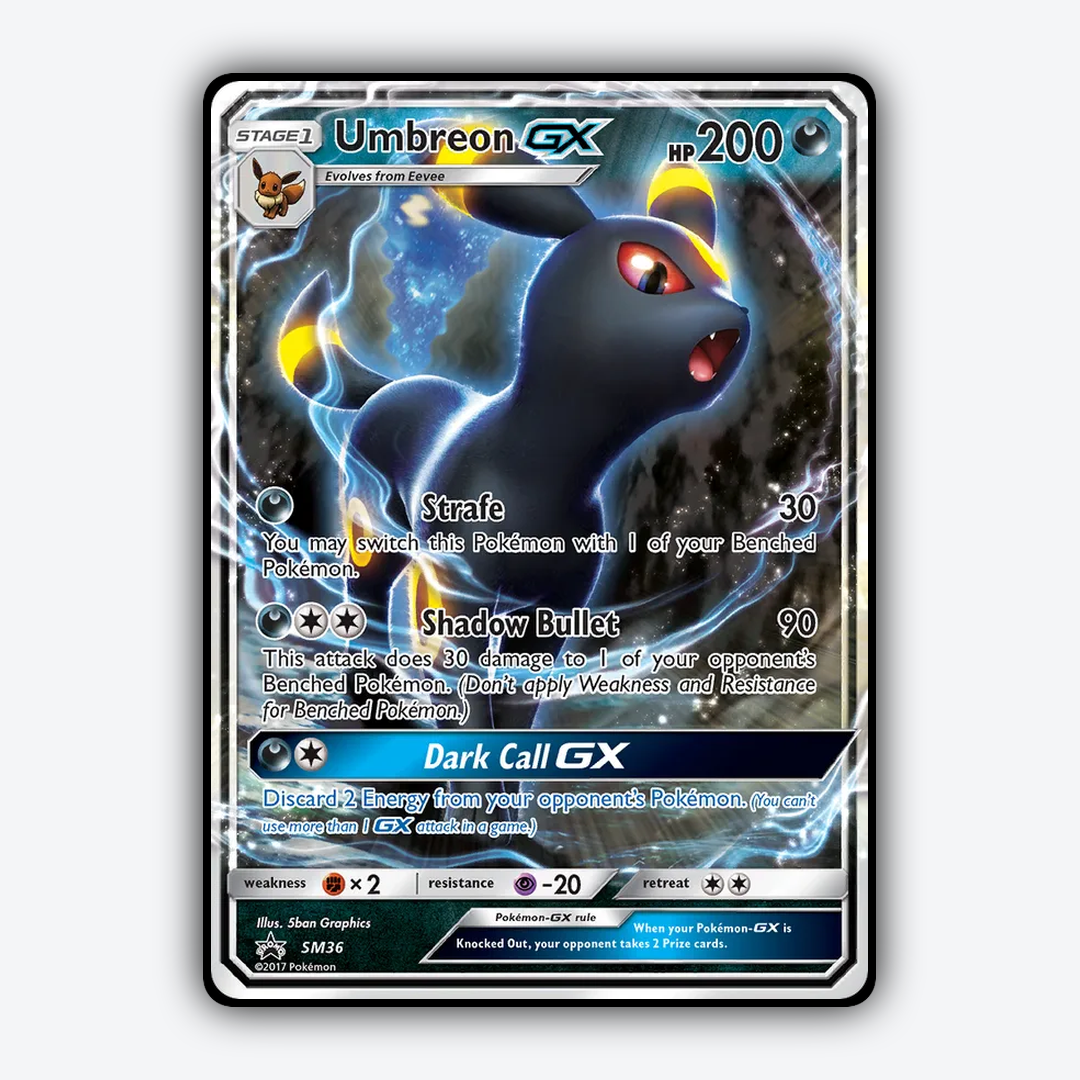 Umbreon-GX #36 - SM Black Star Promos Set - Card Rug