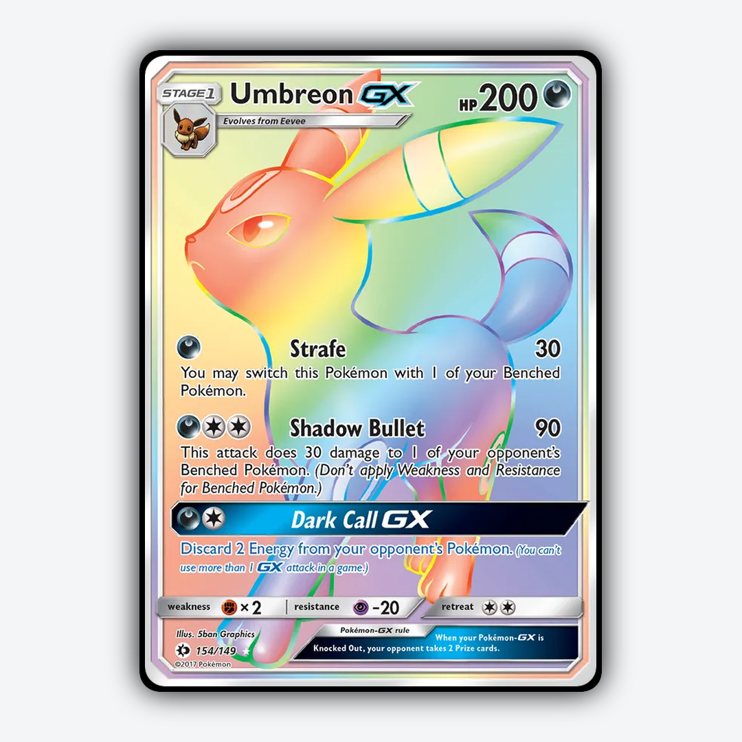 Umbreon-GX 154/149 - Sun & Moon Set - Card Rug