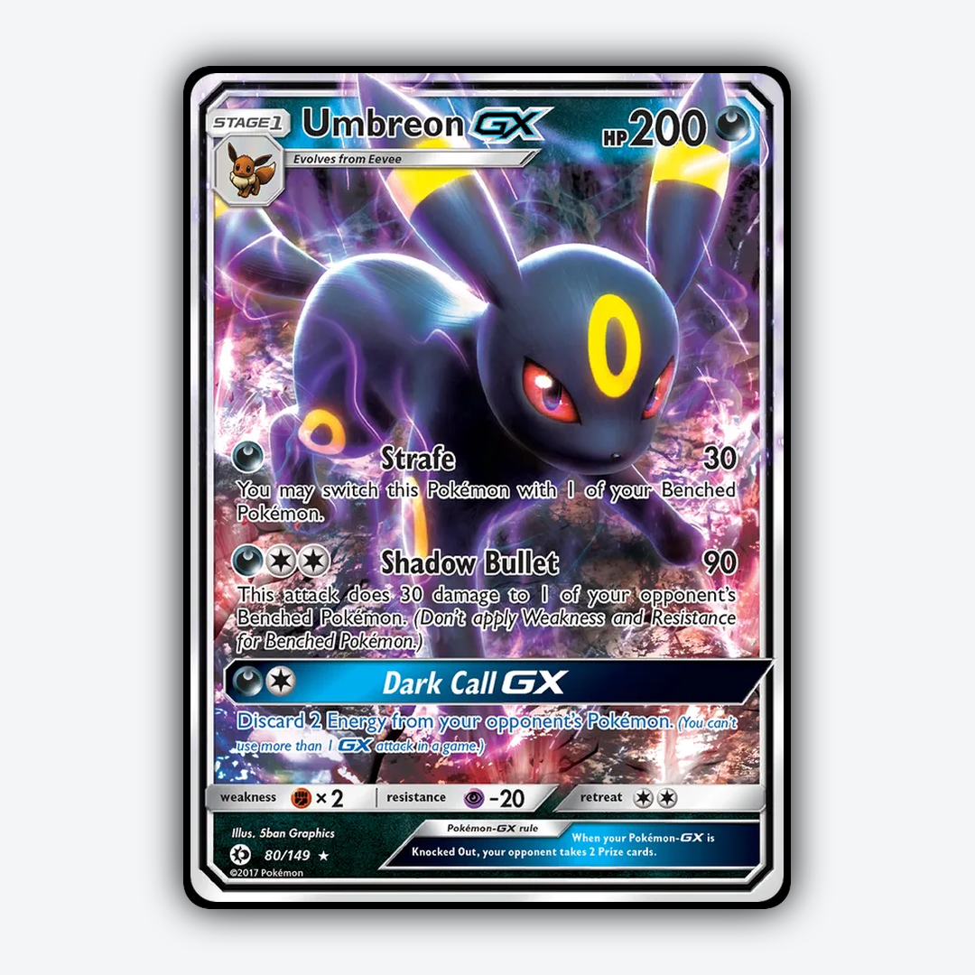 Umbreon-GX 080/149 - Sun & Moon Set - Card Rug