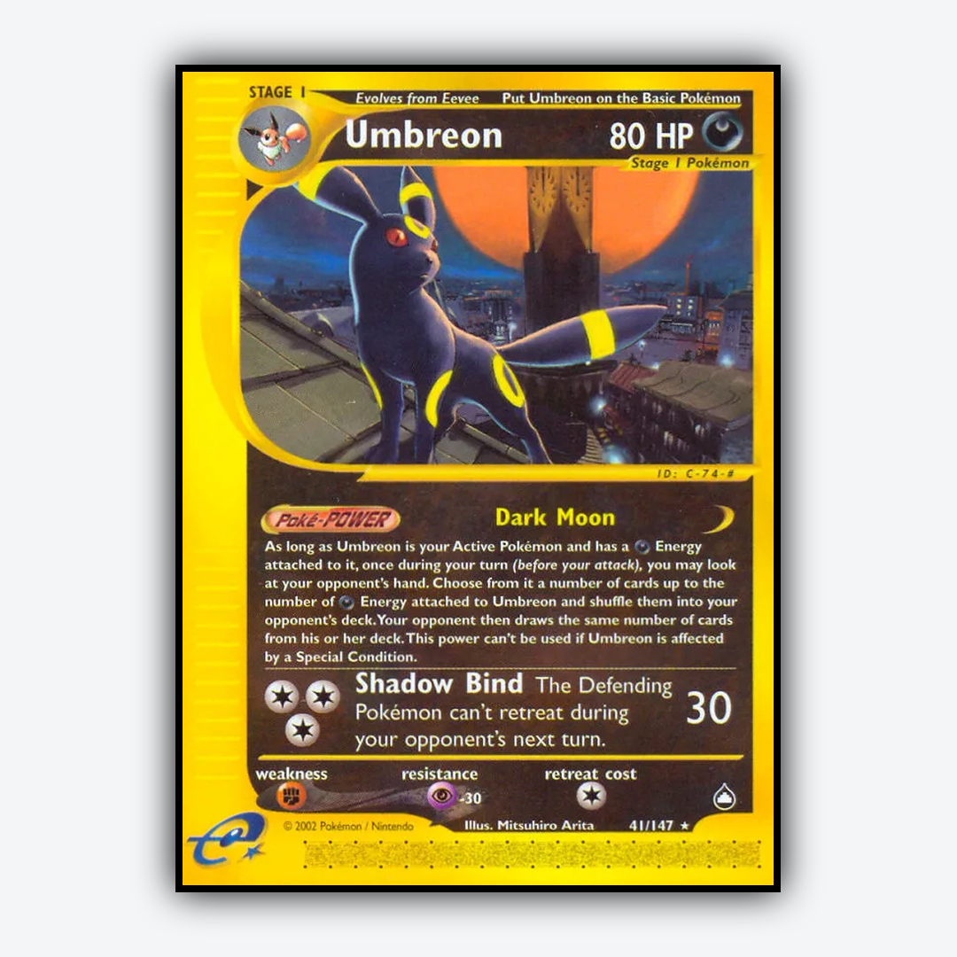 Umbreon 041/147 - Aquapolis Set - Card Rug