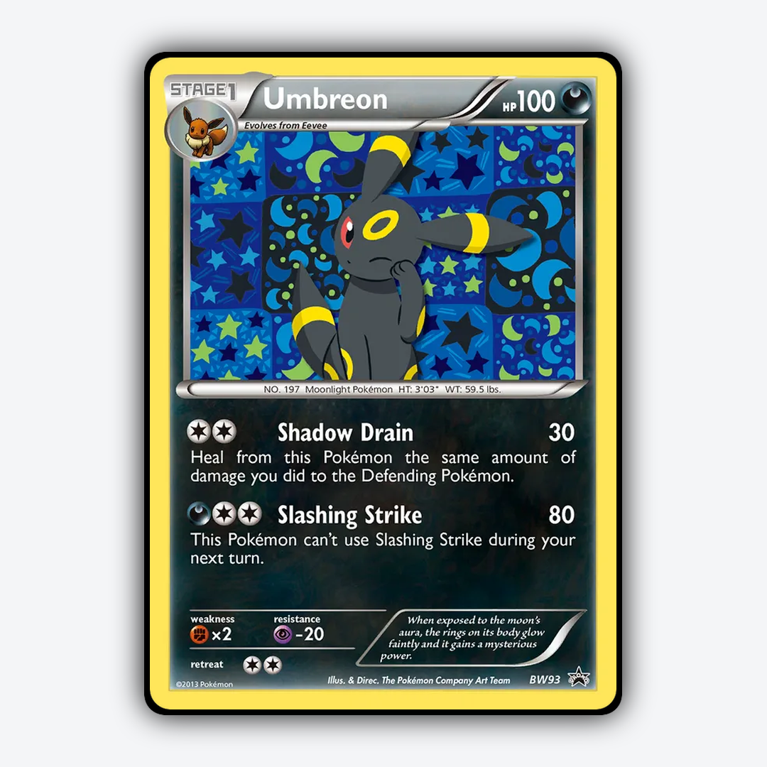 Umbreon #93 - BW Black Star Promos Set - Card Rug