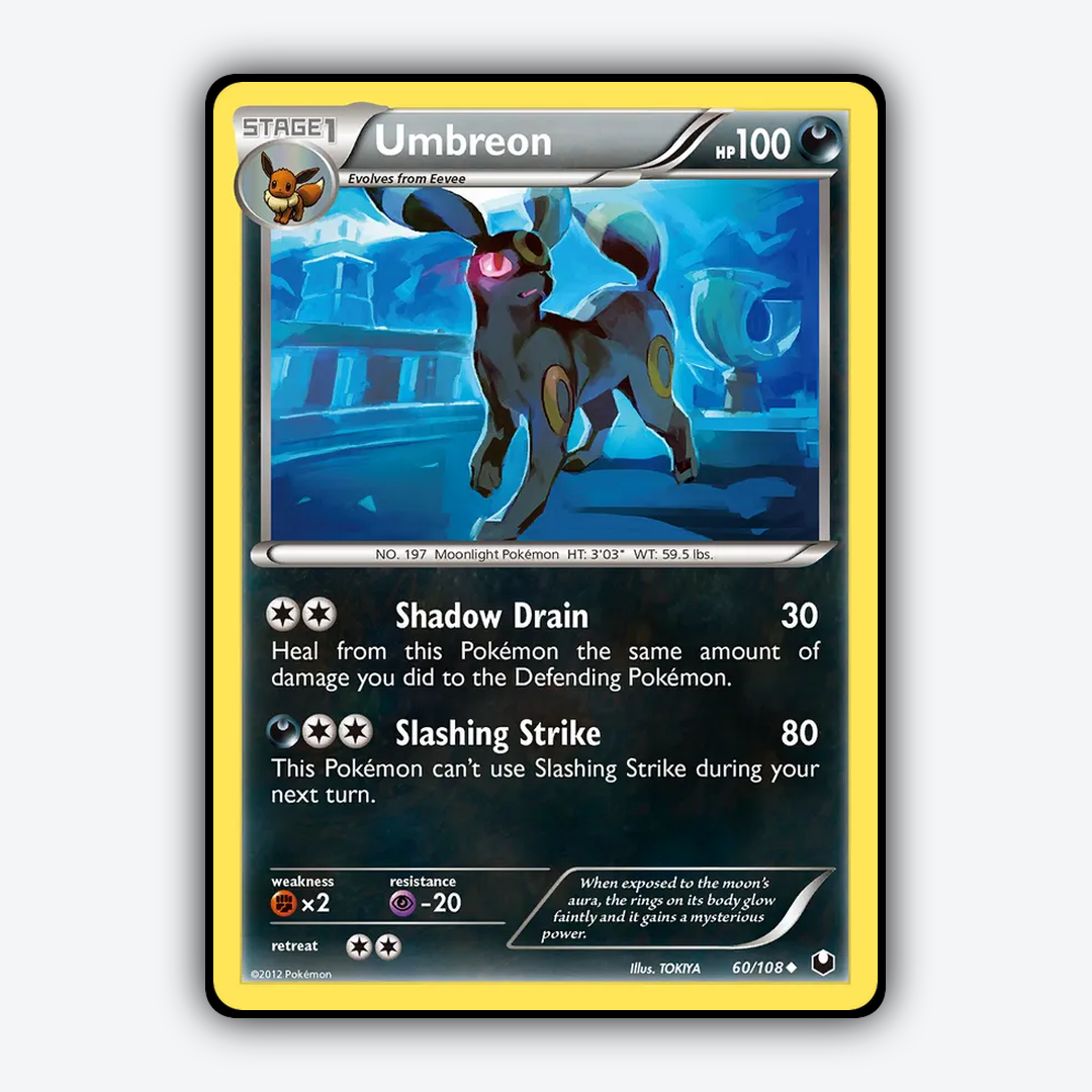 Umbreon 060/108 - Dark Explorers Set - Card Rug