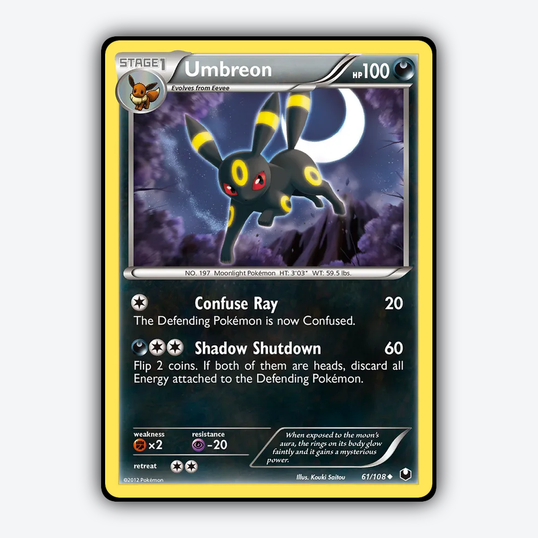 Umbreon 061/108 - Dark Explorers Set - Card Rug