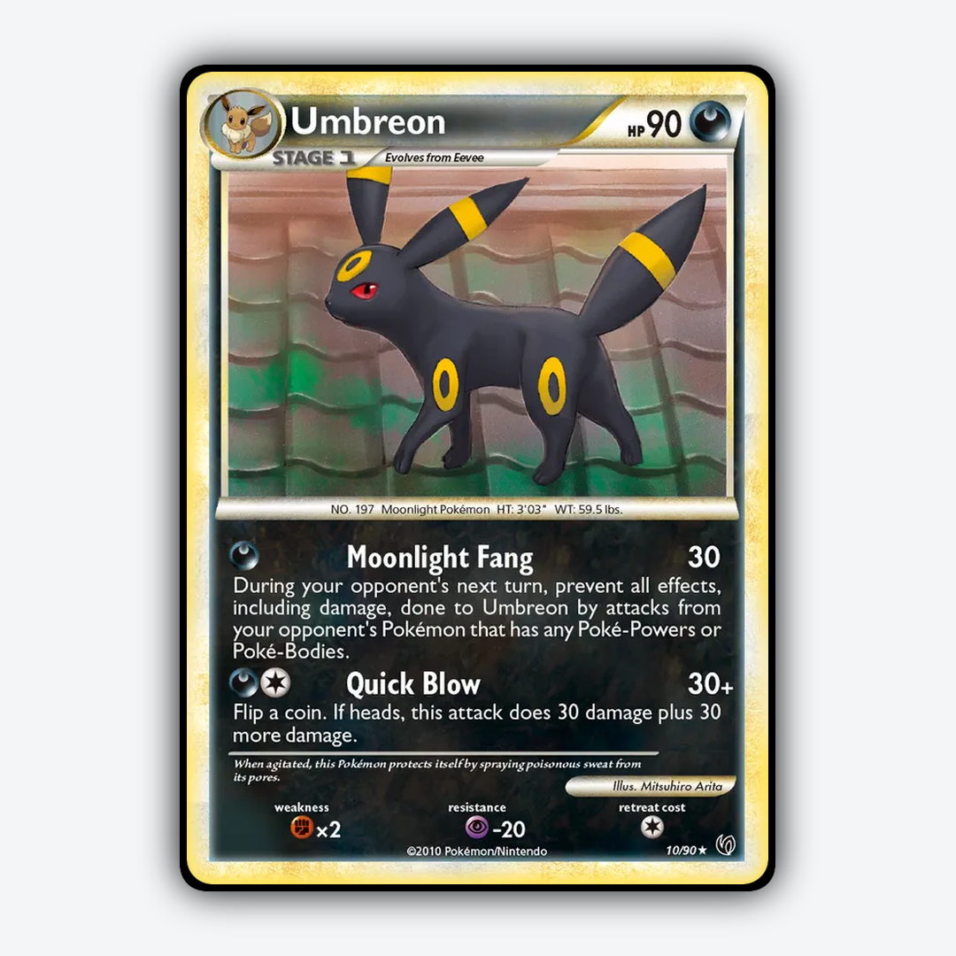 Umbreon 010/90 - HS—Undaunted Set - Card Rug