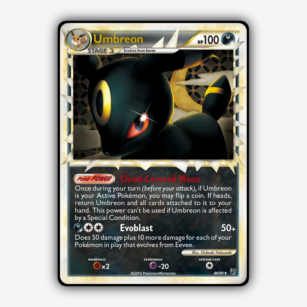 Umbreon 086/90 - HS—Undaunted Set - Card Rug