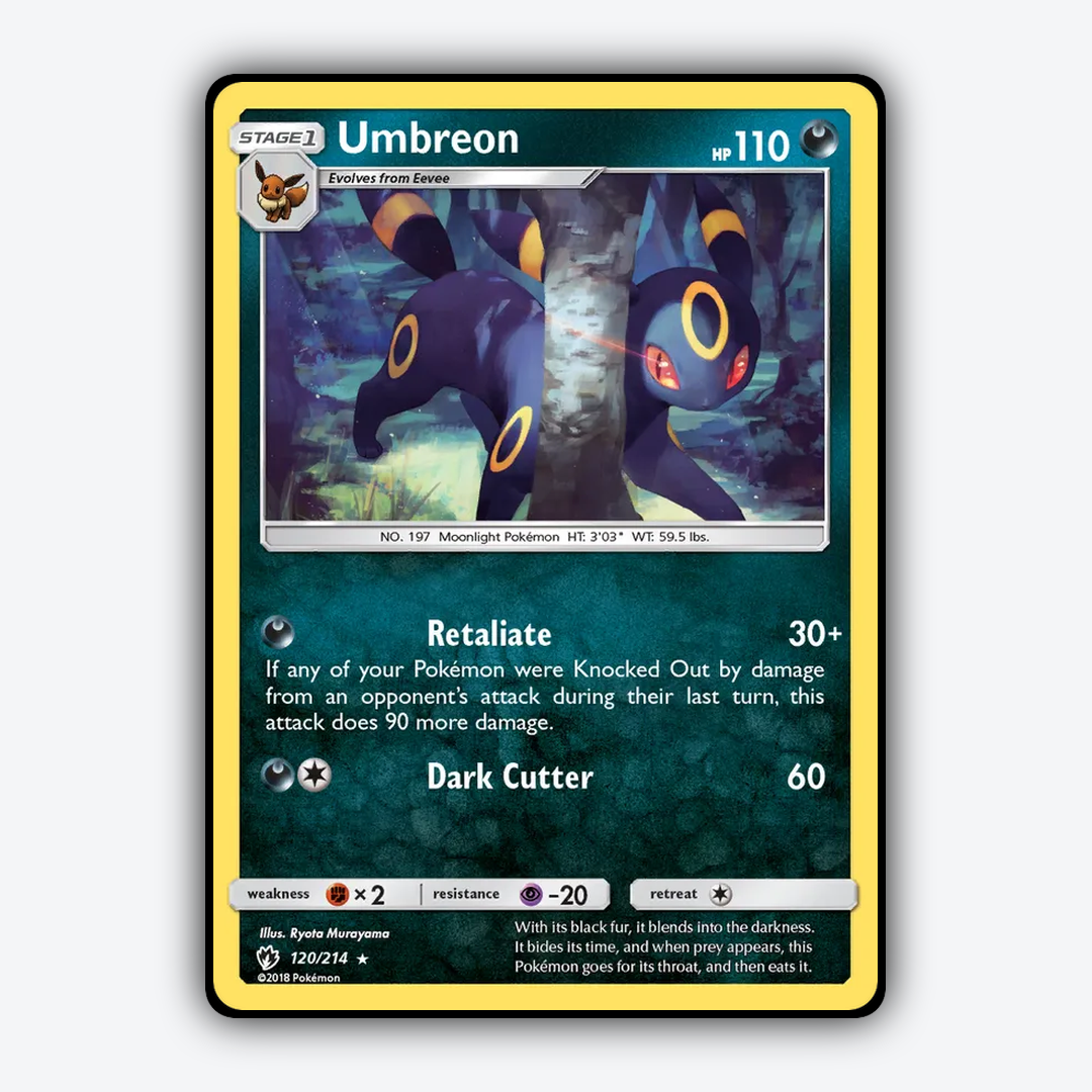 Umbreon 120/214 - Lost Thunder Set - Card Rug