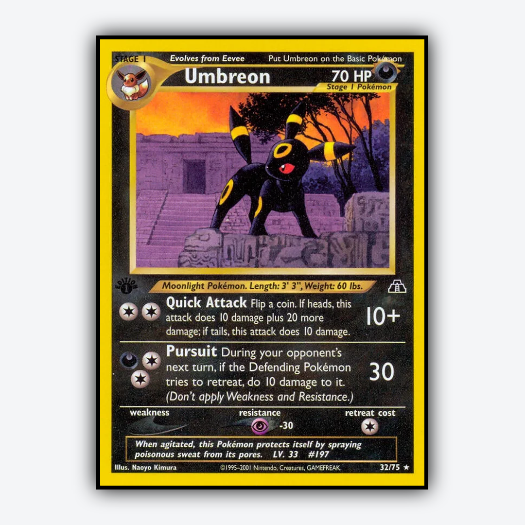Umbreon 032/75 - Neo Discovery Set - Card Rug