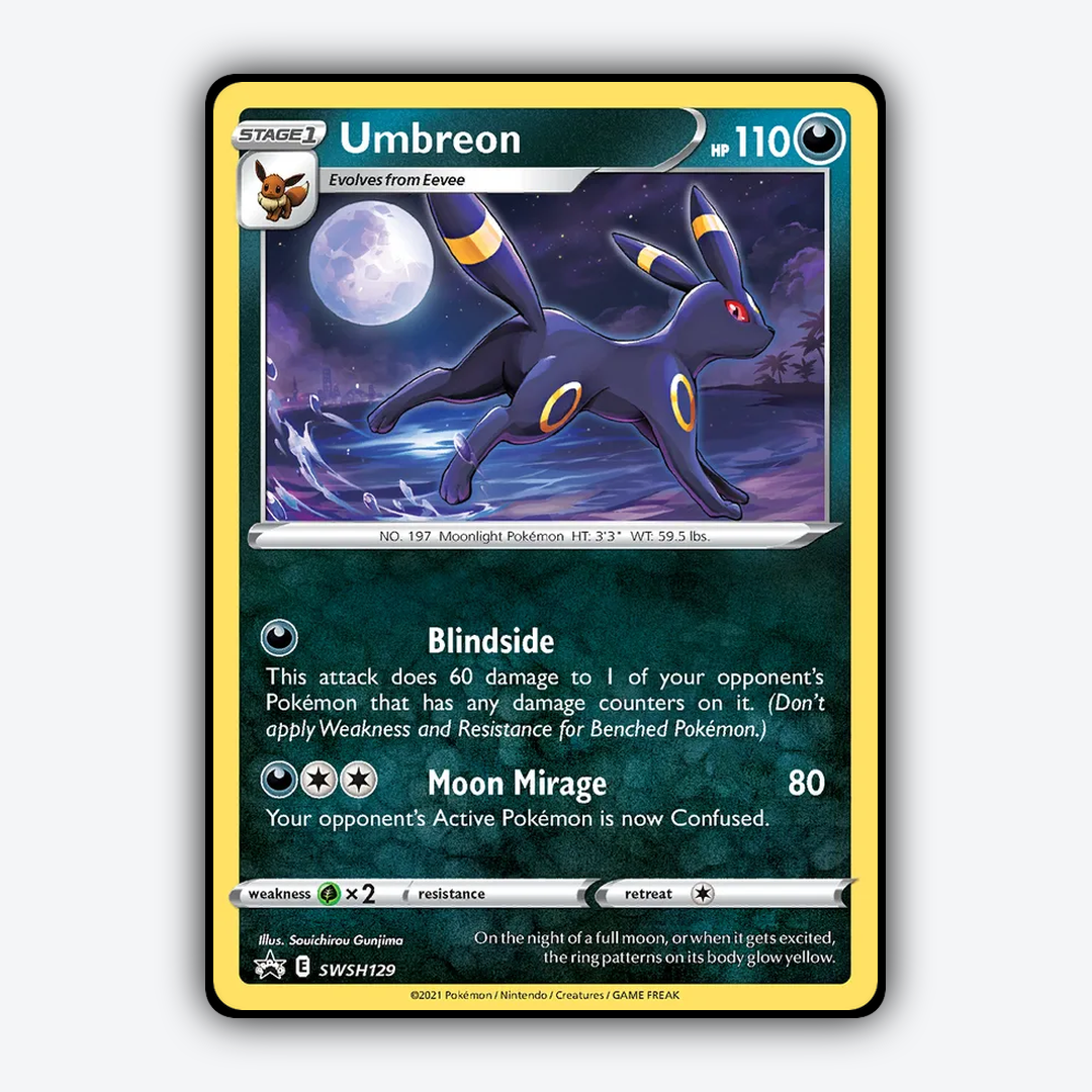 Umbreon #129 - SWSH Black Star Promos Set - Card Rug