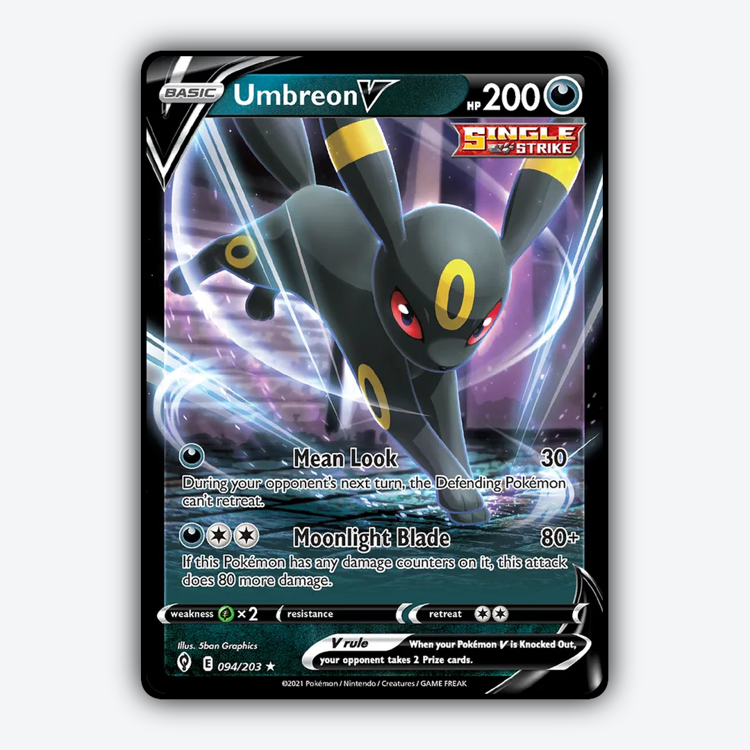 Umbreon V #94 - Evolving Skies Set - Card Rug