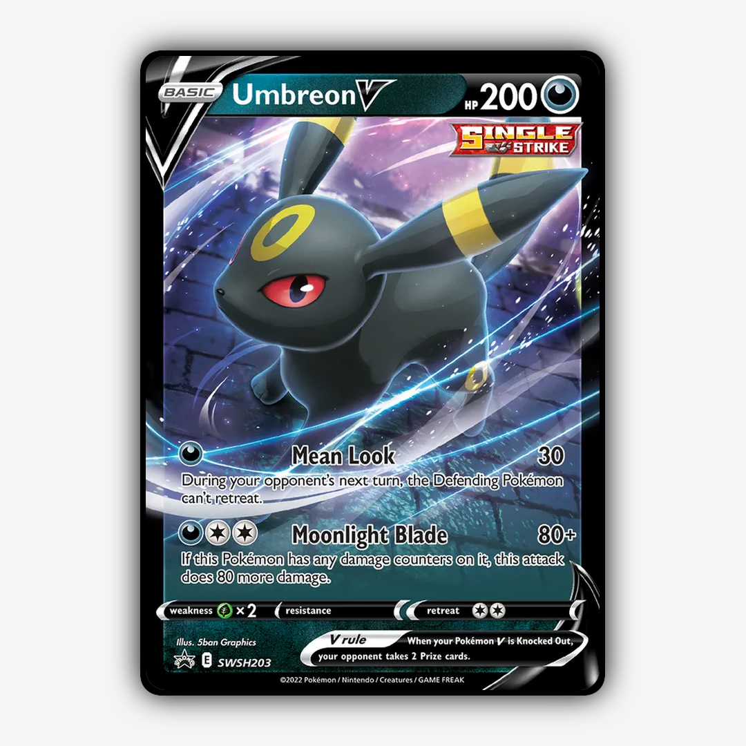 Umbreon V #203 - SWSH Black Star Promos Set - Card Rug