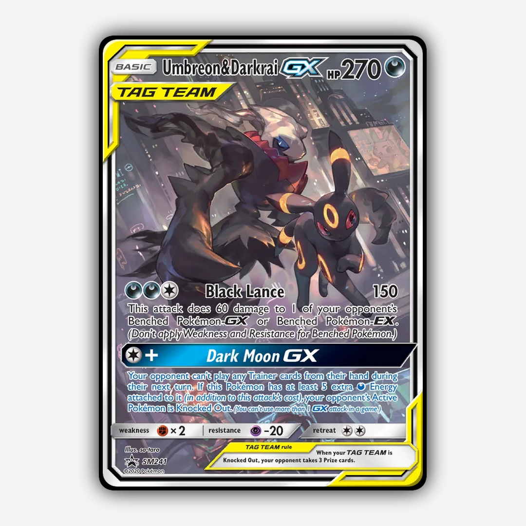 Umbreon & Darkrai-GX #241 - SM Black Star Promos Set - Card Rug