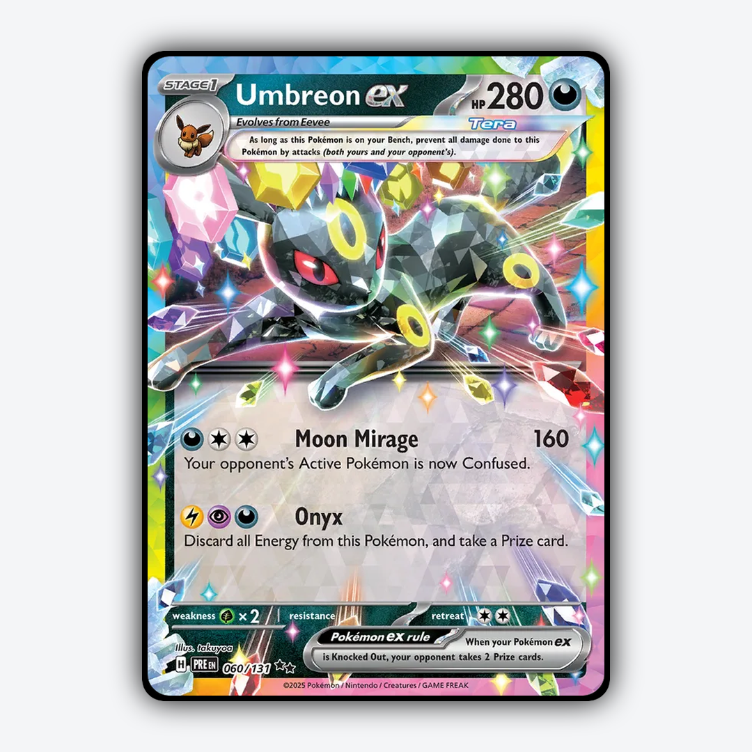 Umbreon ex #60 - Prismatic Evolutions Set - Card Rug
