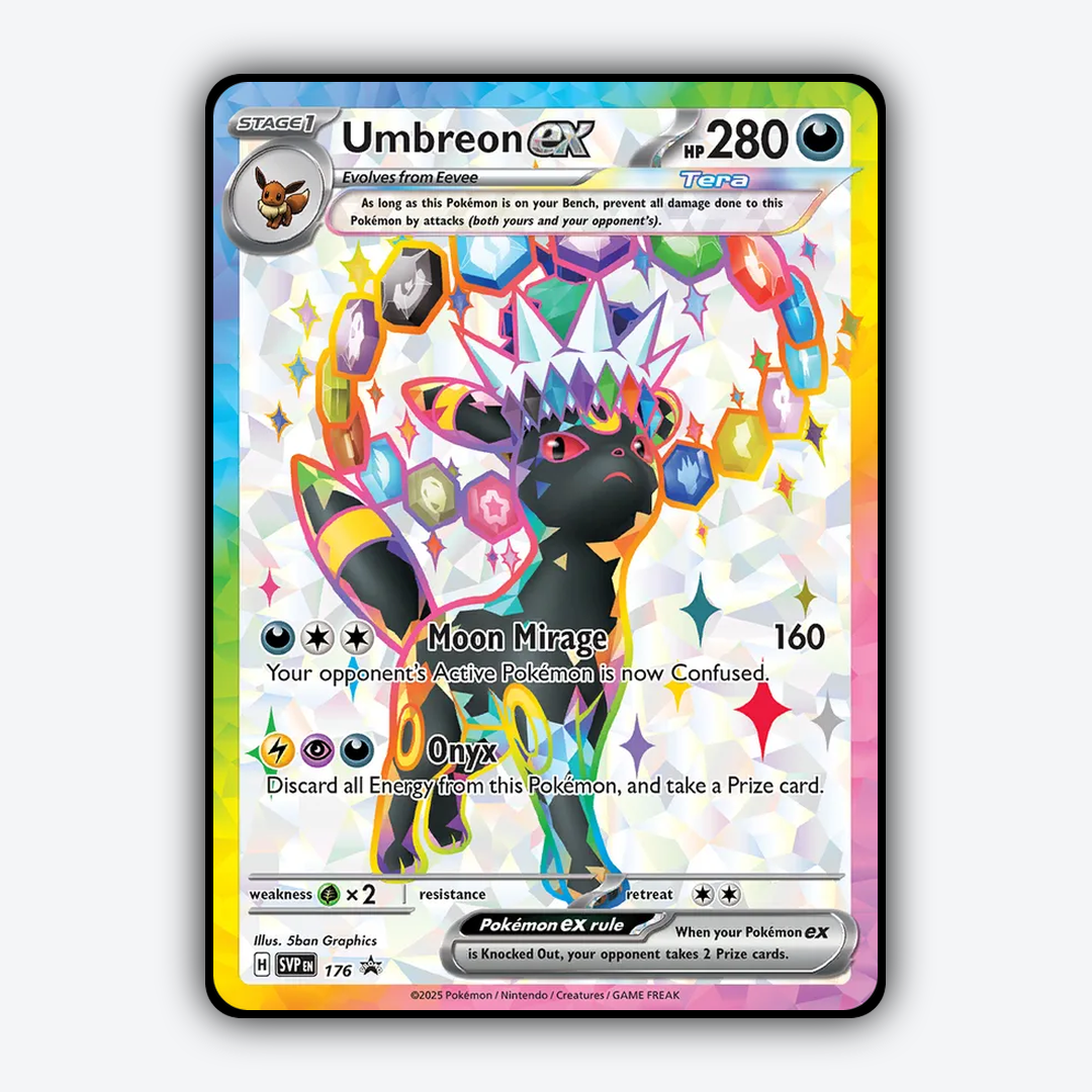 Umbreon ex #176 - Scarlet & Violet Black Star Promos Set - Card Rug