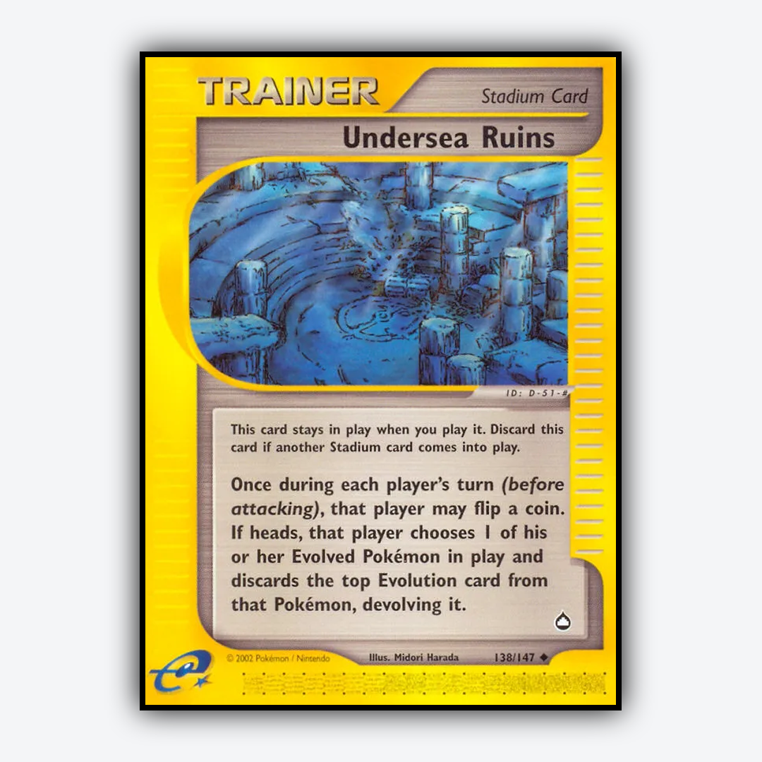 Undersea Ruins 138/147 - Aquapolis Set - Card Rug