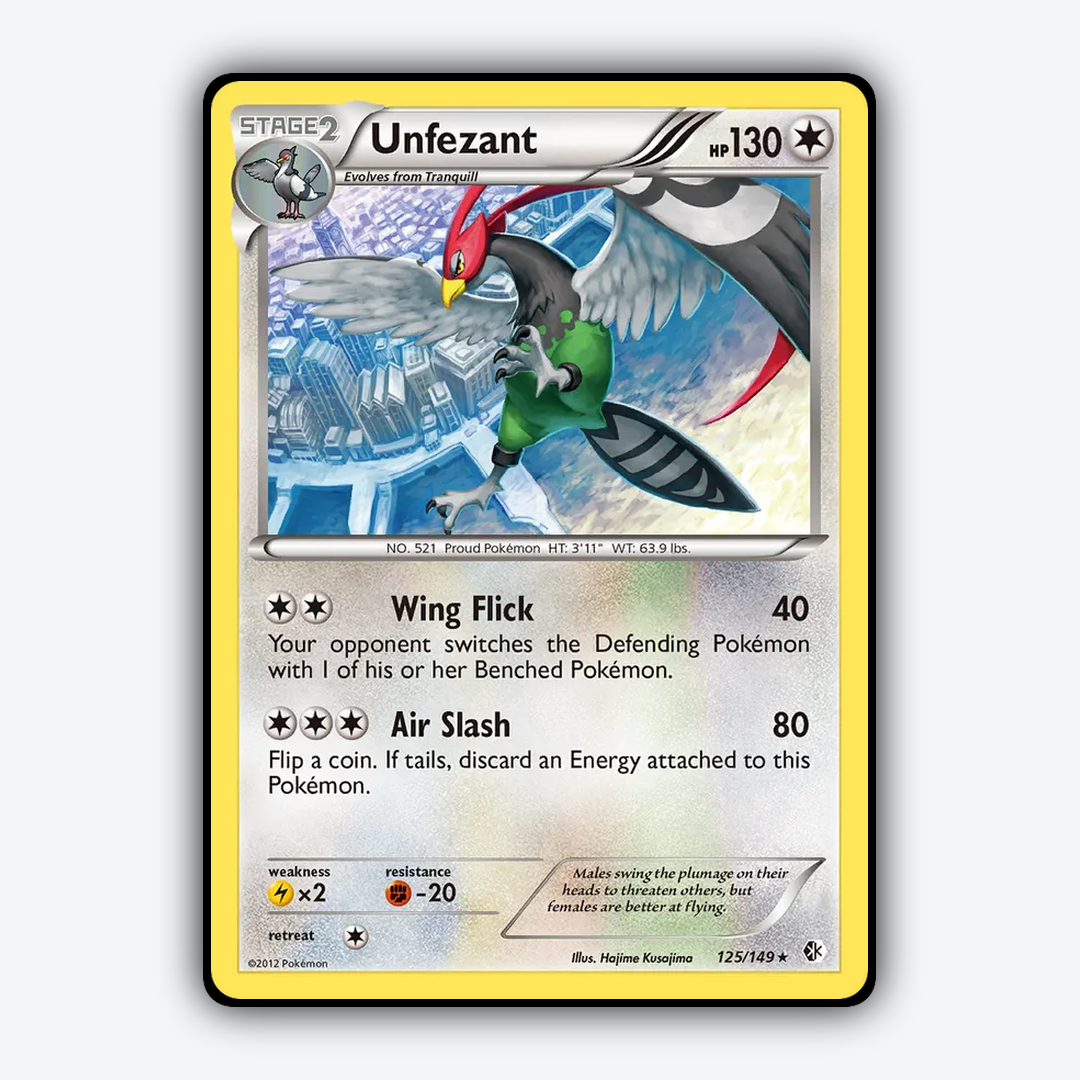 Unfezant 125/149 - Boundaries Crossed Set - Card Rug